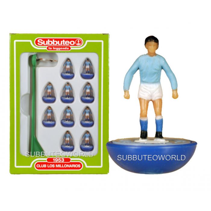 CLUB LOS MILLONARIOS. Retro Subbuteo Team. Modelled on the LW Figure &  Bases From the 1980's.